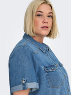 Lisa Denim Dress Women Medium Blue Denim | Smilebutiken - ONLY Carmacoma