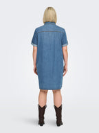 Lisa Denim Dress Women Medium Blue Denim | Smilebutiken - ONLY Carmacoma