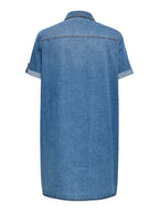Lisa Denim Dress Women Medium Blue Denim | Smilebutiken - ONLY Carmacoma