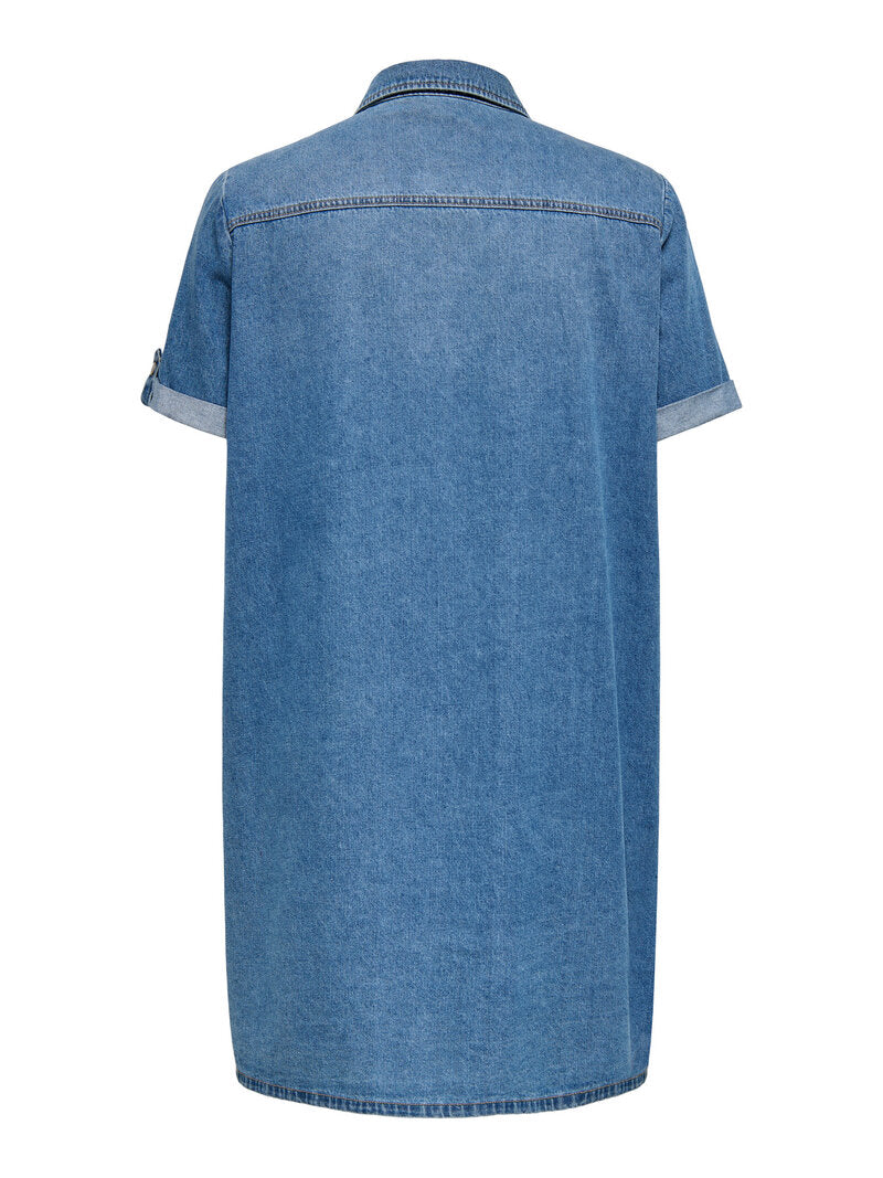 Lisa Denim Dress Women Medium Blue Denim | Smilebutiken - ONLY Carmacoma
