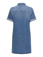 Lisa Denim Dress Women Medium Blue Denim | Smilebutiken - ONLY