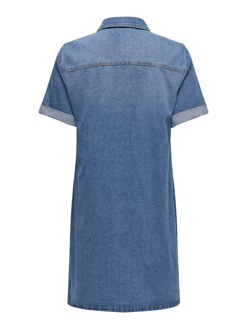 Lisa Denim Dress Women Medium Blue Denim | Smilebutiken - ONLY