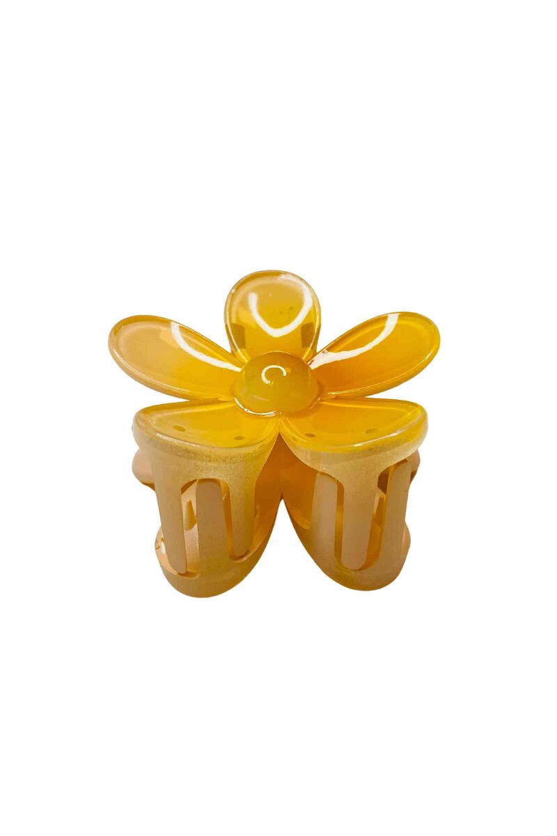 Flower 1-pack Hårklämma Dam Yellow LOLO & YAYA