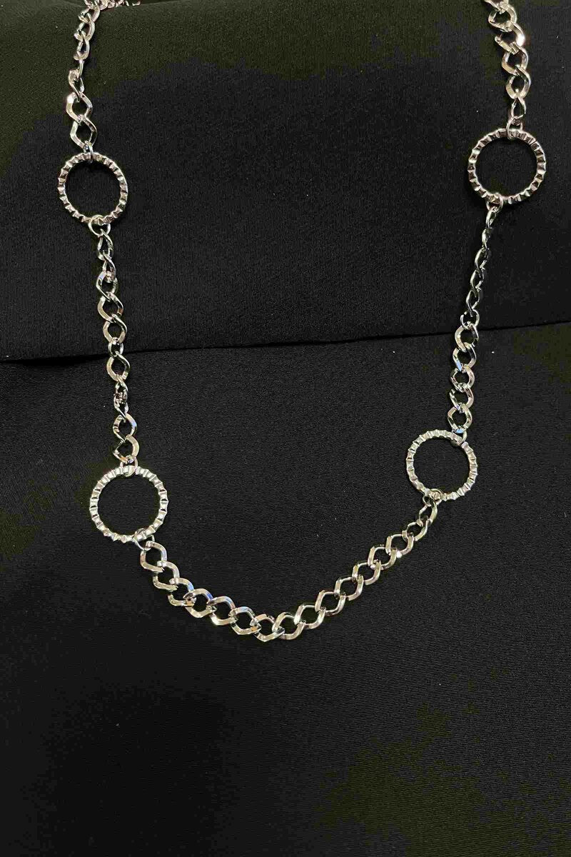 Halsband Dam Silverfärgat med Cirklar LOLO & YAYA