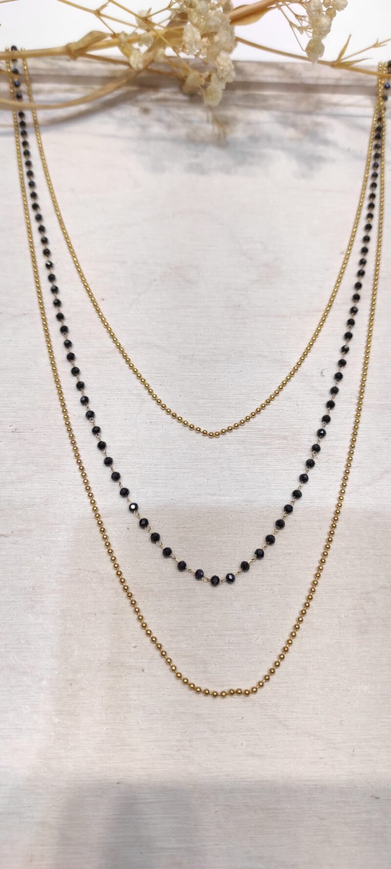 Isolde Halsband Dam Marine LOLO & YAYA