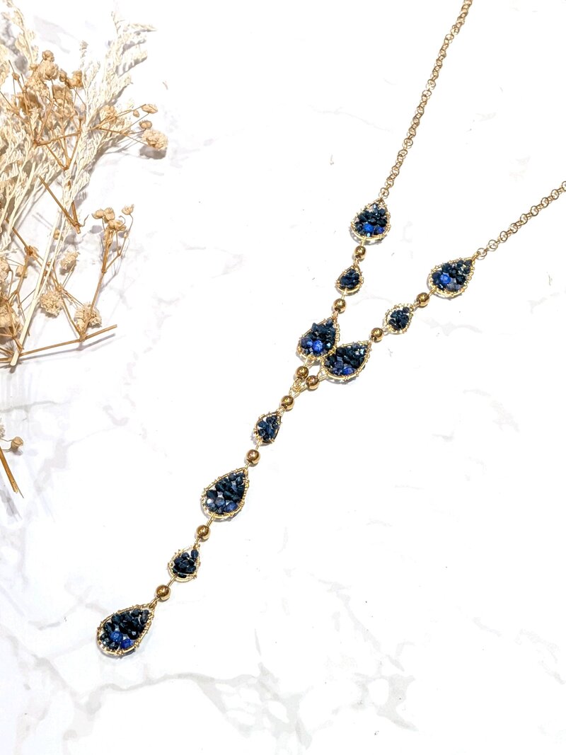 Jiselle Halsband Dam Blue LOLO & YAYA
