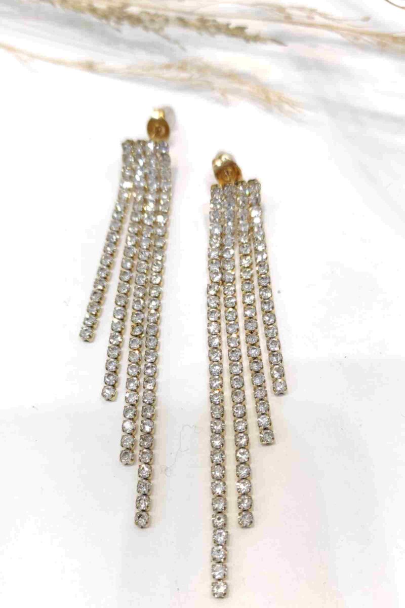 Strass Örhängen Dam Gold Strass LOLO & YAYA