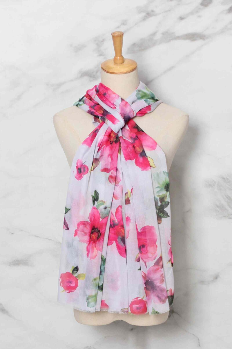 Georgia Scarf Women Beige Rose MM SWEET