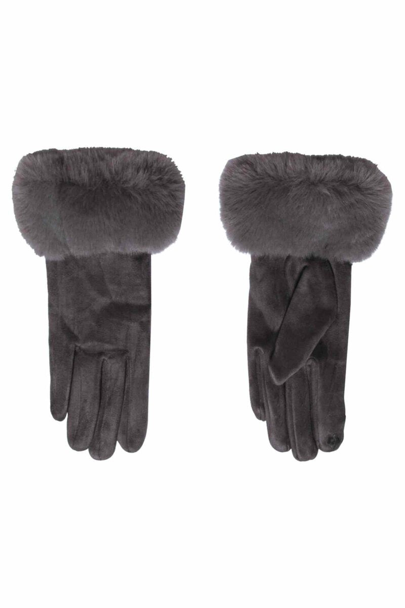 Paulette Handske Dam Dark Grey MM SWEET