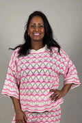 Madde Knitted Top Women Pink | Smilebutiken - Camicia