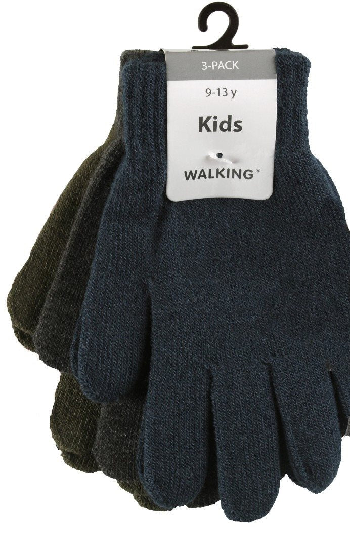 3-pack Magic Gloves Junior Moss Green WIGES
