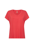 Marica V-ringad T-shirt Dam Bittersweet | Smilebutiken - Soyaconcept