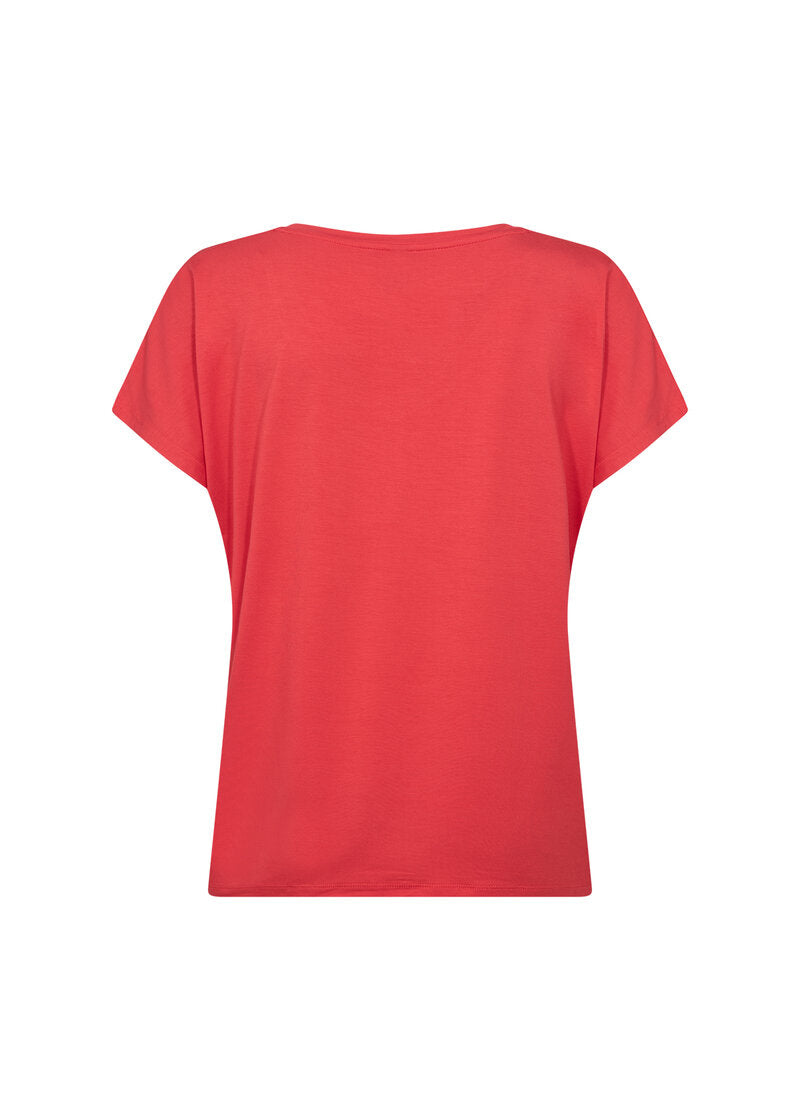 Marica V-ringad T-shirt Dam Bittersweet | Smilebutiken - Soyaconcept