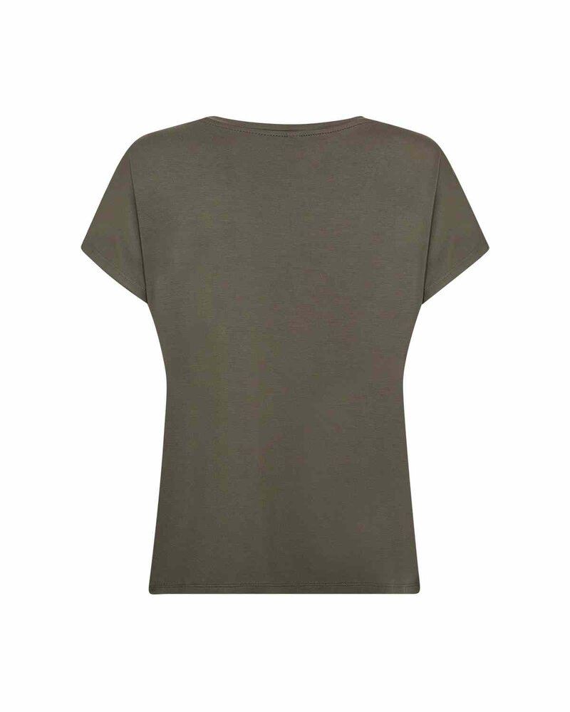 Marica V-ringad T-shirt Dam Grape Leaf | Smilebutiken - Soyaconcept