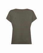 Marica V-ringad T-shirt Dam Grape Leaf | Smilebutiken - Soyaconcept