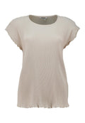 Marissa Plisserad Topp Dam Beige | Smilebutiken - Zabaione