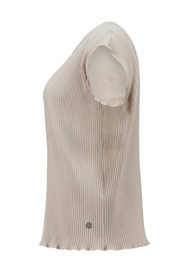 Marissa Pleated Top Women Beige | Smilebutiken - Zabaione
