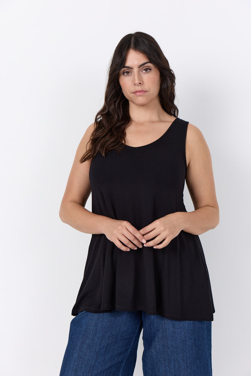 Marla 1 Ärmlös Topp Black Wasabiconcept | Smilebutiken