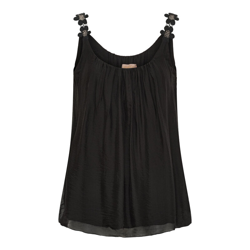 Agnese Top Women Black Marta du Chateau