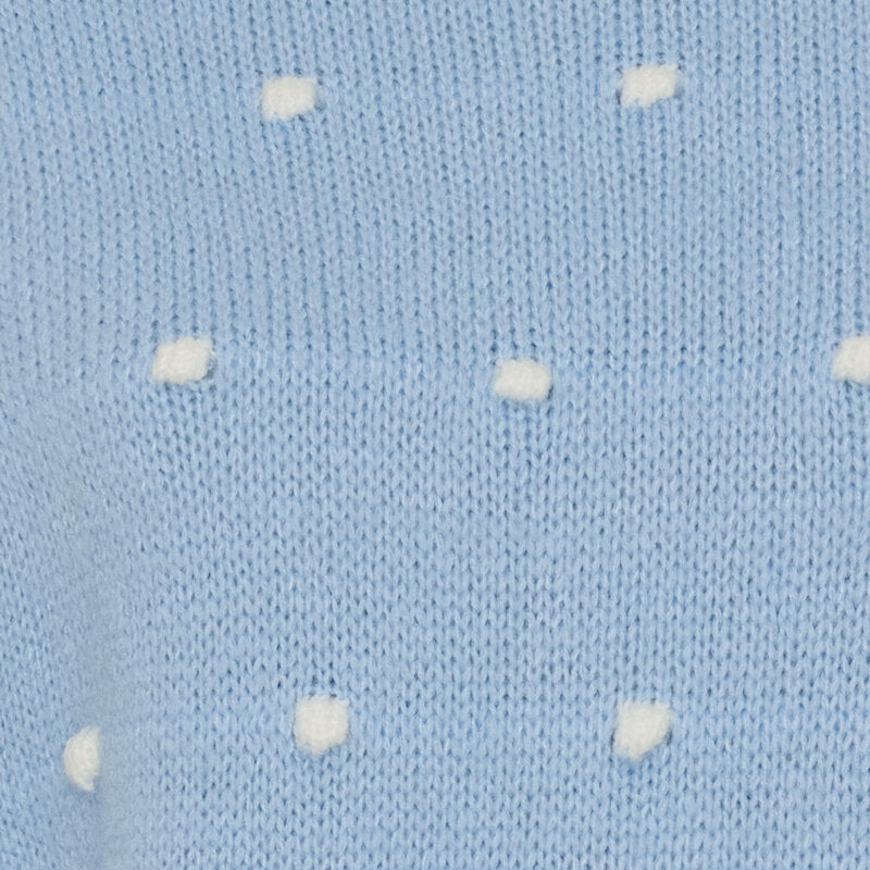 Alisee Knitted Sweater Women Celeste Bianco Marta du Chateau