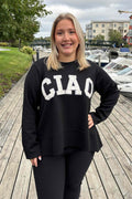Charline Långärmad Tröja Dam Black Marta du Chateau