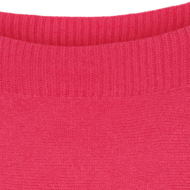 Constanza Stickad Tröja Dam Rosa Fuchia | Smilebutiken - Marta du Chateau