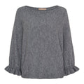 Marta du Chateau Women's Elderflower Knitted Sweater Grigio Antracite - Marta du Chateau