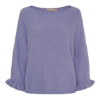 Elderflower Stickad Tröja Dam Blå Jeans | Smilebutiken - Marta du Chateau