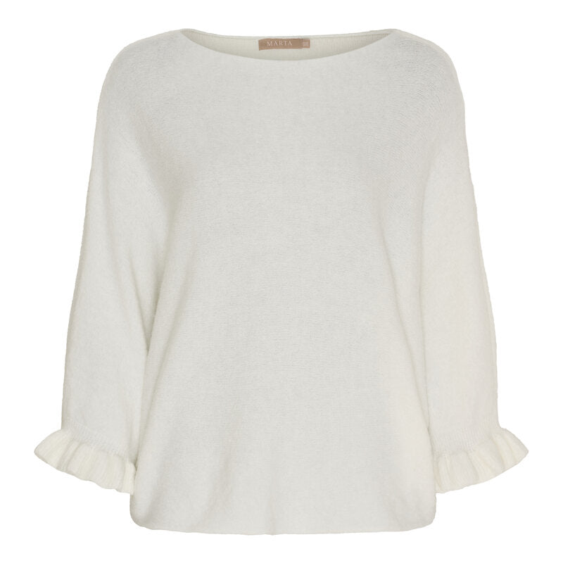 Elderflower Knitted Sweater Women Naturale Marta du Chateau