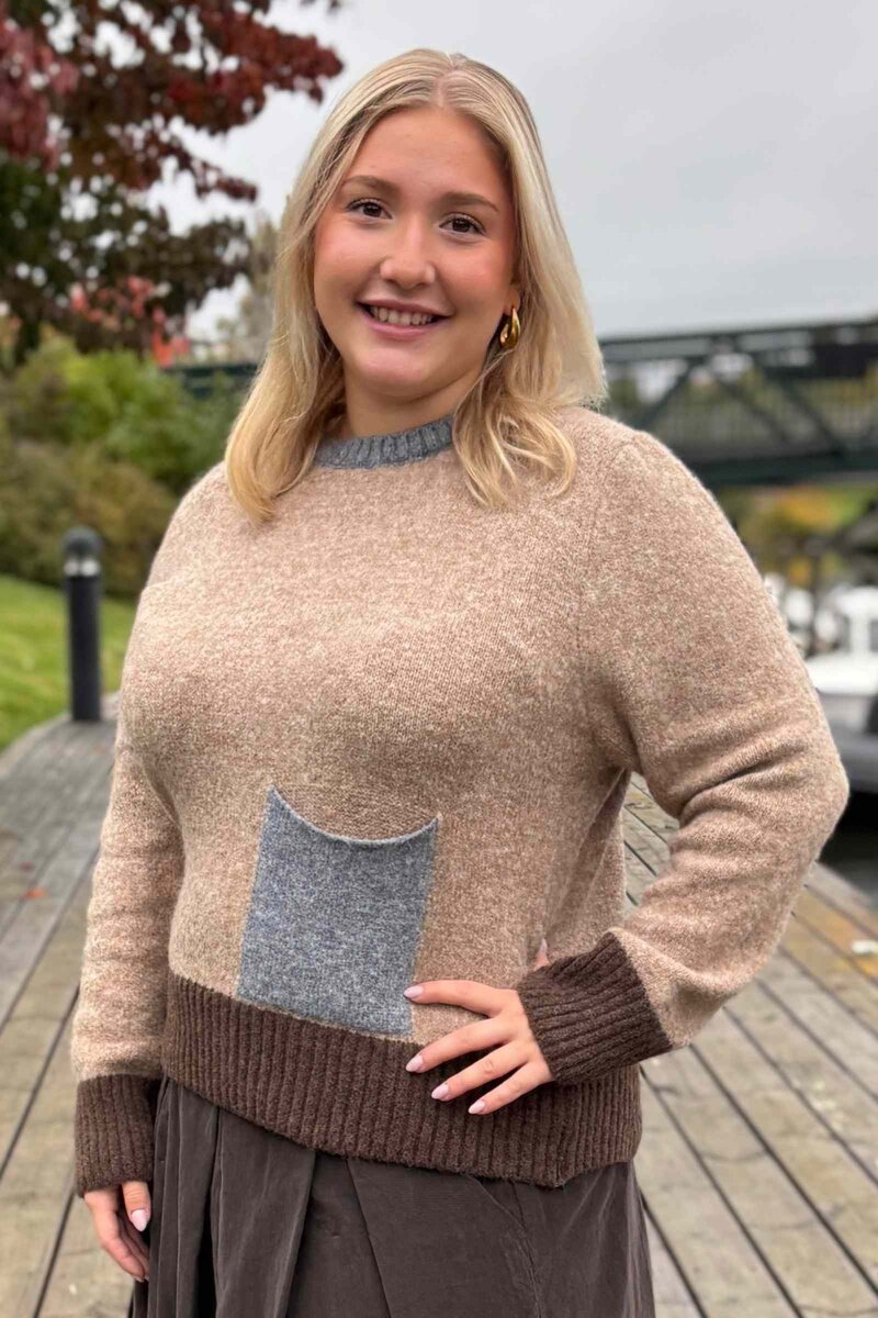 Elora Pullover Dam Camel Denim Marta du Chateau