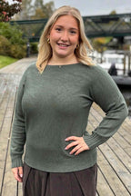 Fallon Stickad Tröja Dam Military Marta du Chateau