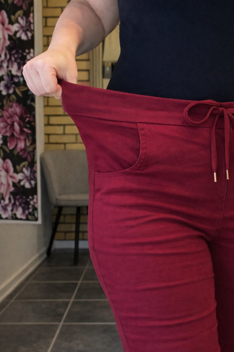 Kalie Ankle Trousers Women Amaranto Marta du Chateau