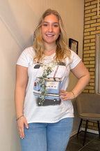 Marie T-shirt Ladies Blue Car Marta du Chateau