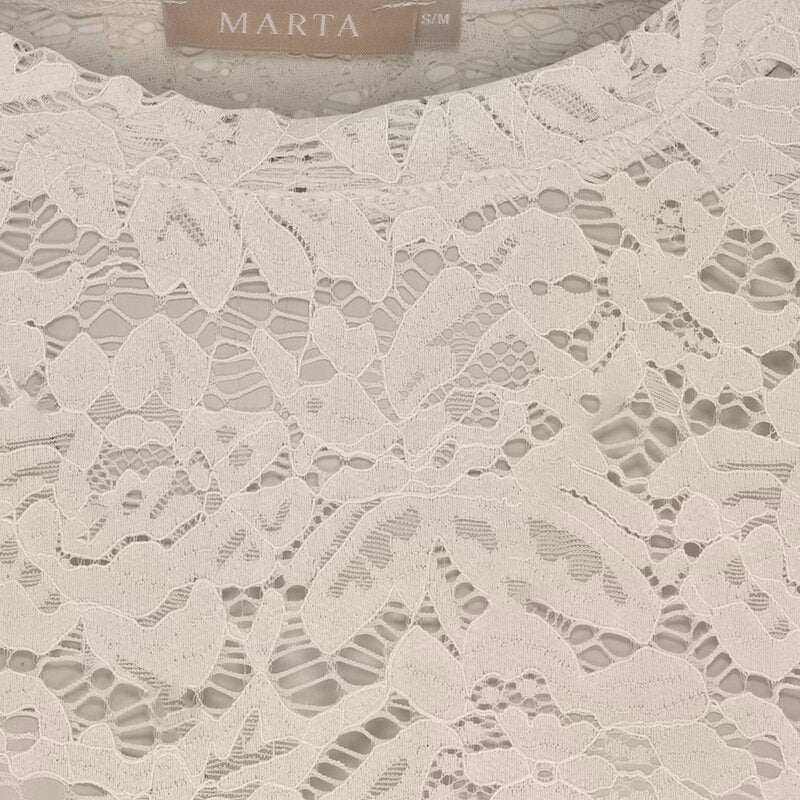 Miley Topp Dam Beige New Marta du Chateau