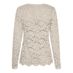Miley Topp Dam Beige New Marta du Chateau
