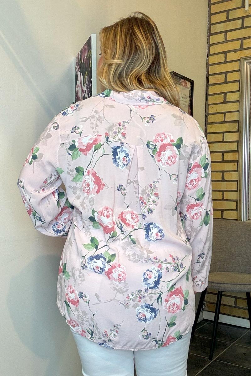 Ronja V-Neck Shirt Blouse Women Pink Baby Marta du Chateau