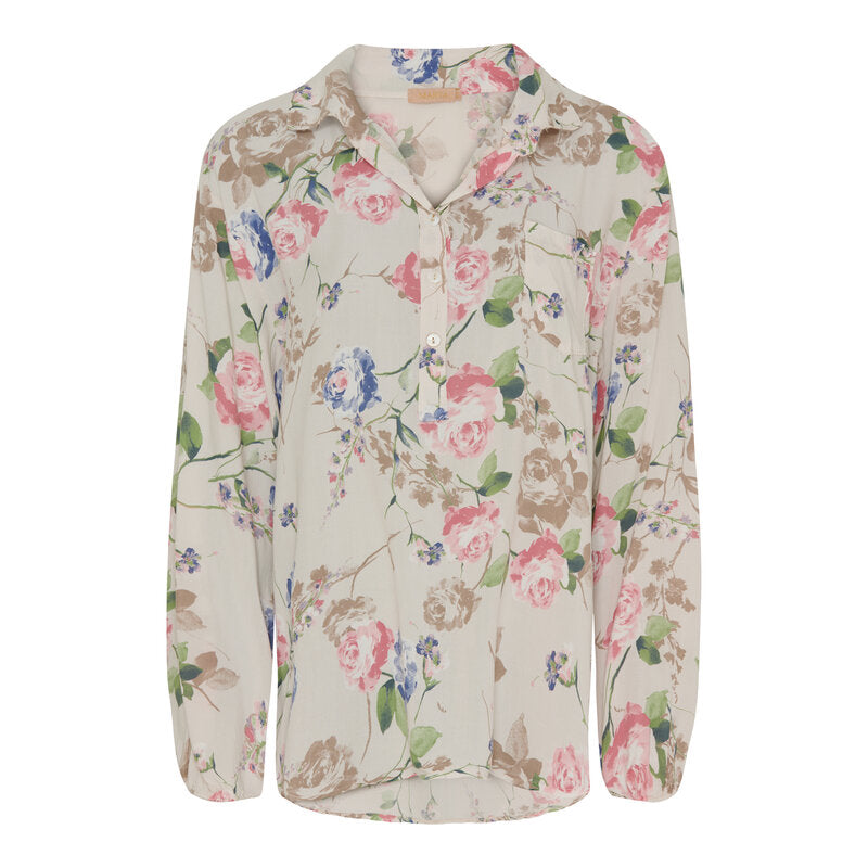 Ronja V-Neck Shirt Blouse Women Sabbia Baby Marta du Chateau