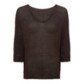 Knitted Sweater Women Brown Marta du Chateau