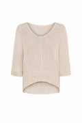 Knitted Sweater Women Cream Marta du Chateau