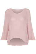Knitted Sweater Women Old Rose Marta du Chateau