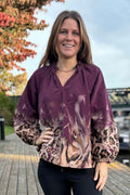 Una Blus Manchester Dam Prugna Marta du Chateau