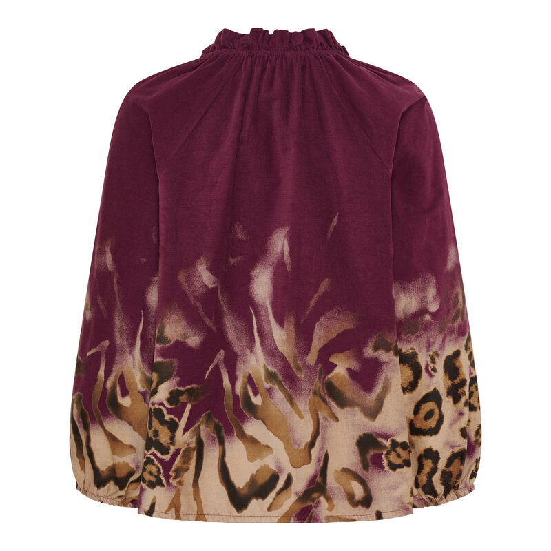Una Blus Manchester Dam Prugna Marta du Chateau