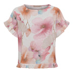 Mathea Blouse Women Pink Flower Marta du Chateau | Smilebutiken