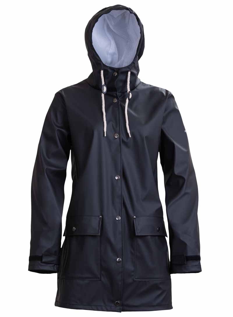 Mia Regnjacka PU Dam Black - Tuxer