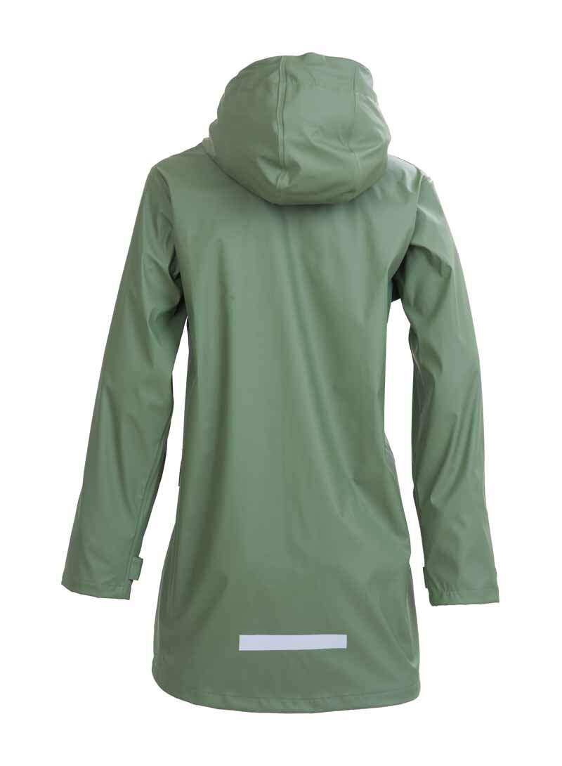 Tuxer Mia Rain Jacket PU Women Geo Green - Tuxer
