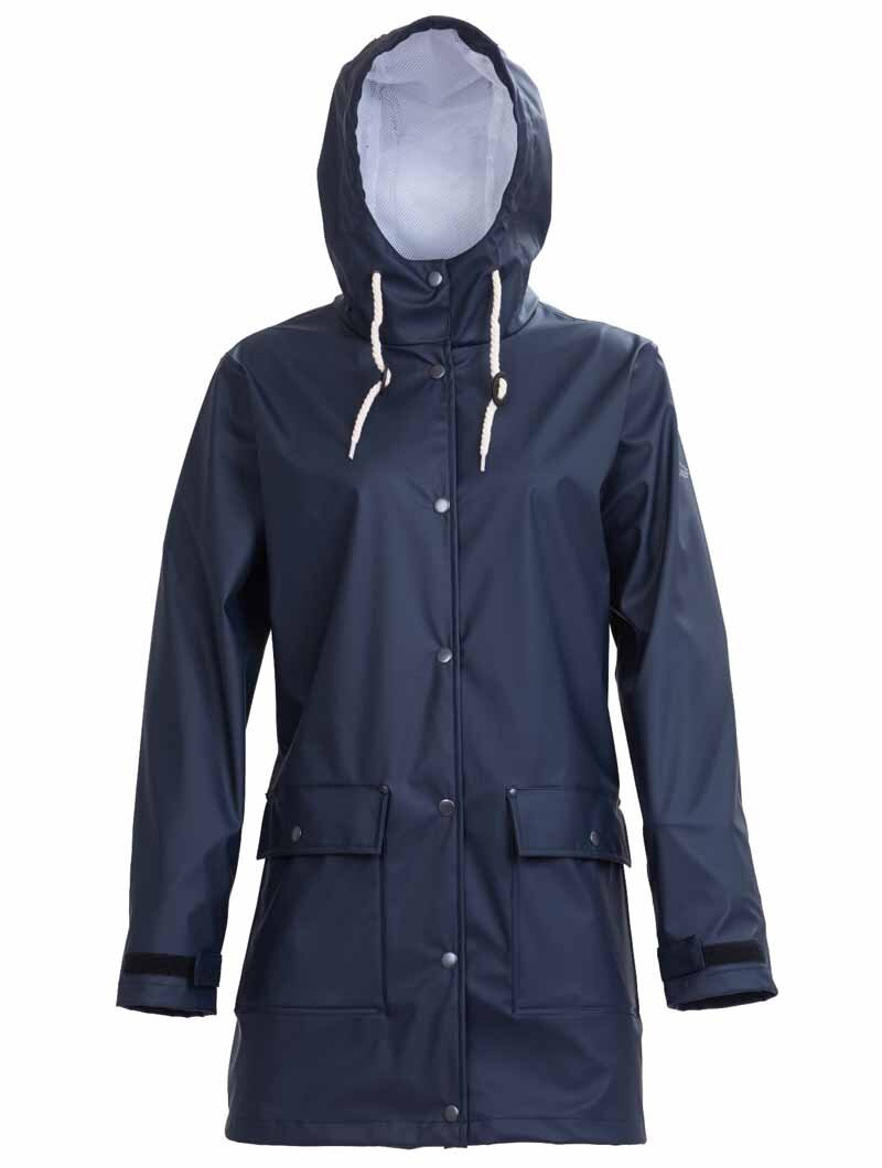 Mia Regnjacka PU Dam Dark Navy - Tuxer