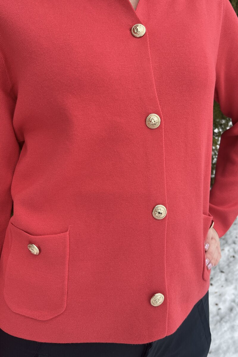 Briana Cardigan Dam Spring Red Micha