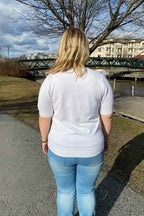 Dominica Kortärmad Pullover Dam Bright White Micha
