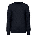 Ivy Stickad Pullover Dam Navy Micha