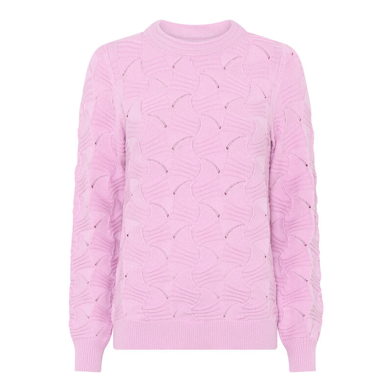 Ivy Stickad Pullover Dam Rose Micha